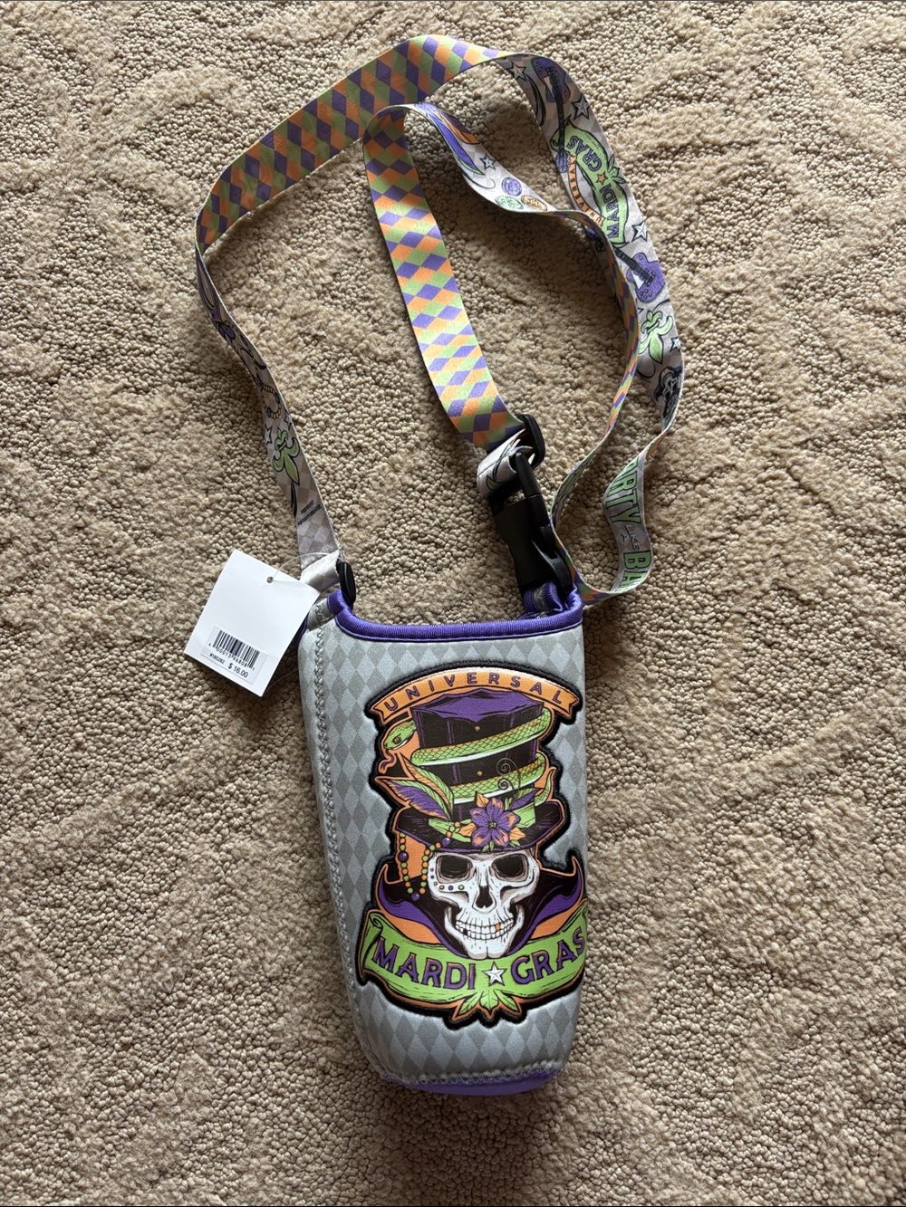 Universal Mardi Gras Water Bottle Holder